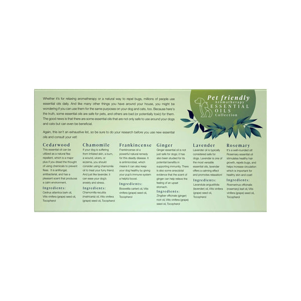 Pet Friendly 6 Pack Aromatherapy Collection - Gifts for You 'n Me