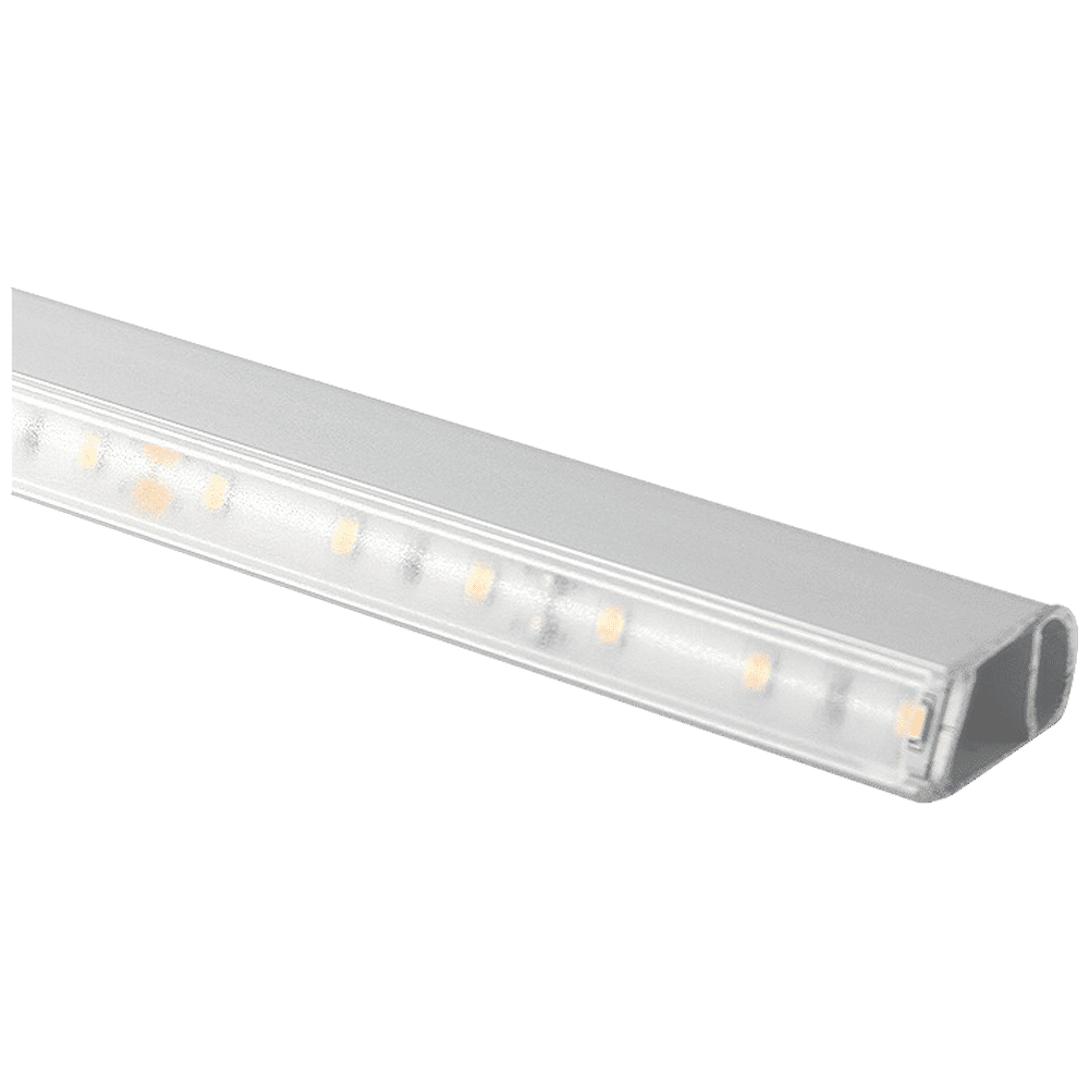 AP16F 8 ft Aluminum Channel Oval Wardrobe Hanging Rail Closet Rod 1.14″ (W) x 0.59″ (H) for LED Strip Lights | 10 Pack