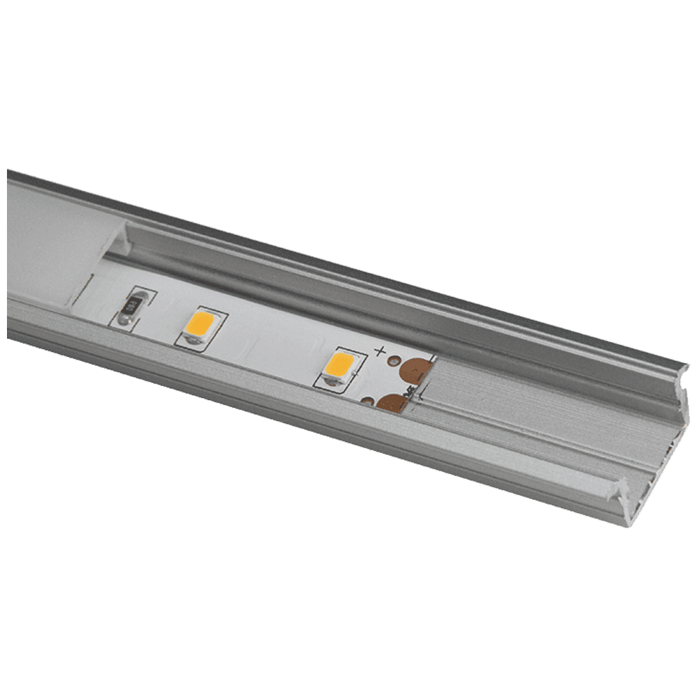 AP44M 8 ft Aluminum Channel Flush Mount 0.70″(W) x 0.31″(H) for LED Strip Lights | 10 Pack