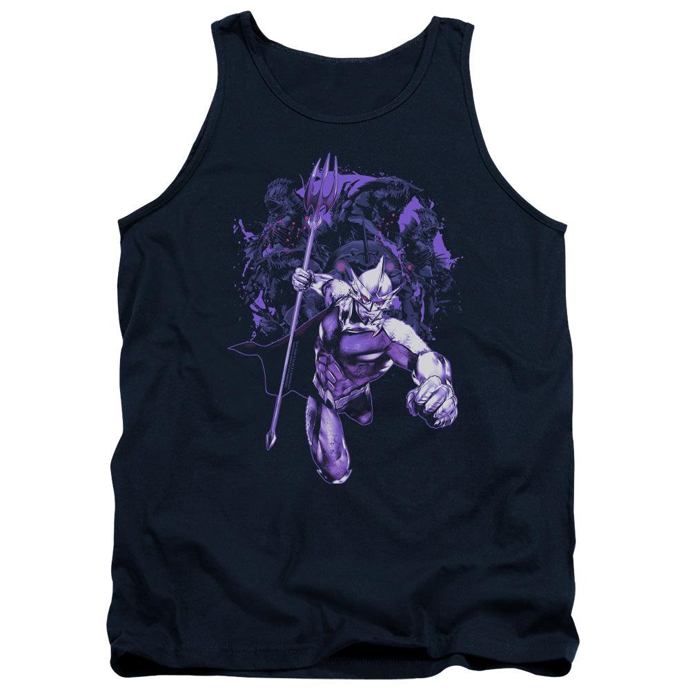 Aquaman Movie Evil Doers Mens Tank Top Shirt Navy Blue Officially Licensed