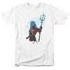 Aquaman Movie Silhouette Mens T Shirt White Officially Licensed - Small / White