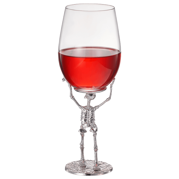 Stemmed Skeleton Wine Glass | SINGLE | 19oz Halloween Skeleton Glasses 10