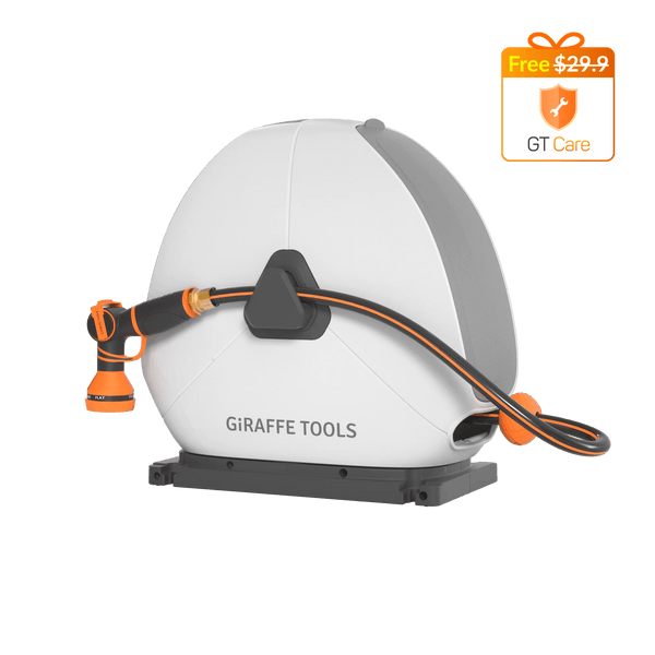 Ground-Mounted Retractable Hose Reel 82ft-130ft