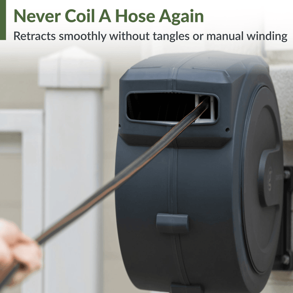 Retractable Garden Hose Reel-1/2in-155ft