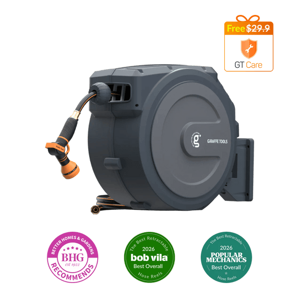 Retractable Garden Hose Reel-5/8in-90ft