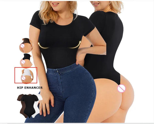 Short Sleeve Tummy Tuck Body Suit - Gifts for You 'n Me