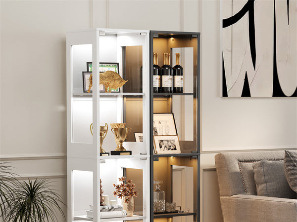 Glass Display Cabinet 15.75in*13.78in*66.73in