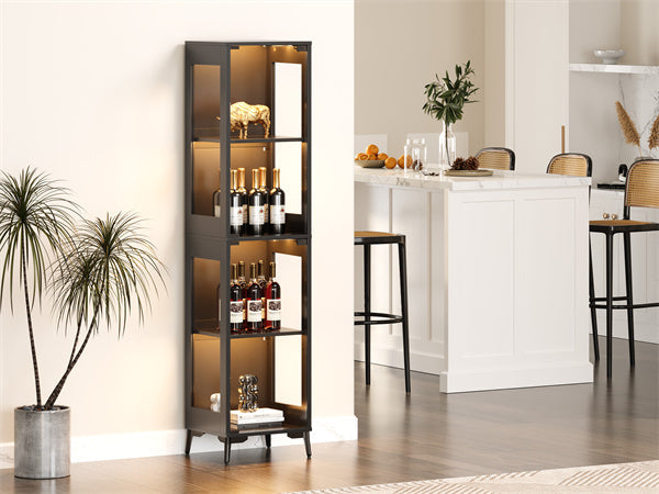 Glass Display Cabinet 15.75in*13.78in*66.73in