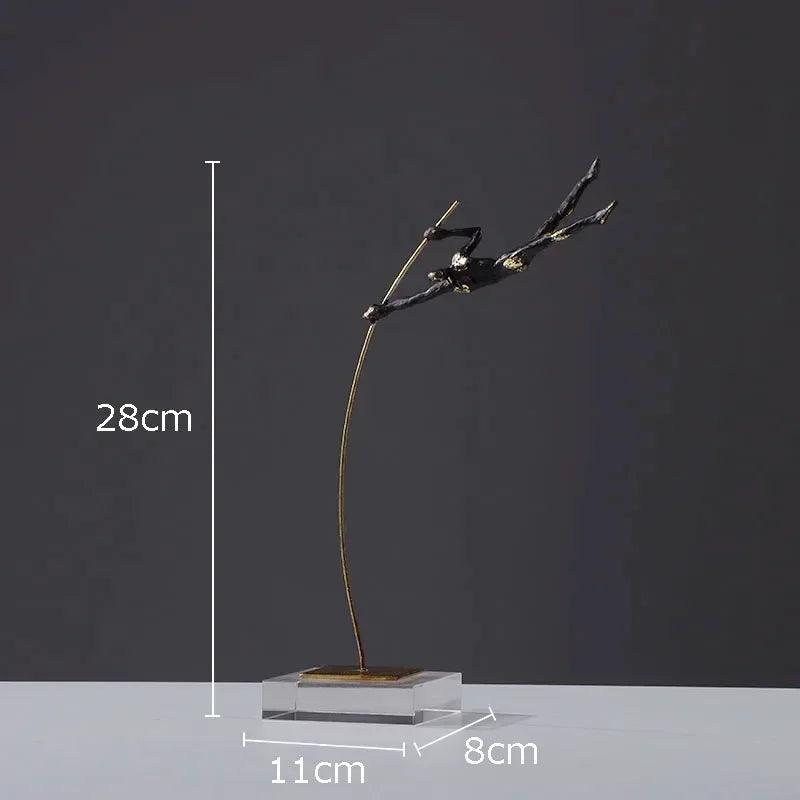 Abstract Acrobat Hanging Ring Sculpture