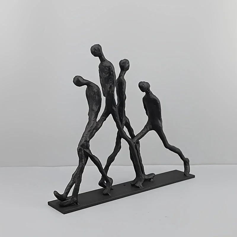 Abstract Ascending Figures Sculpture for Modern Home Decor