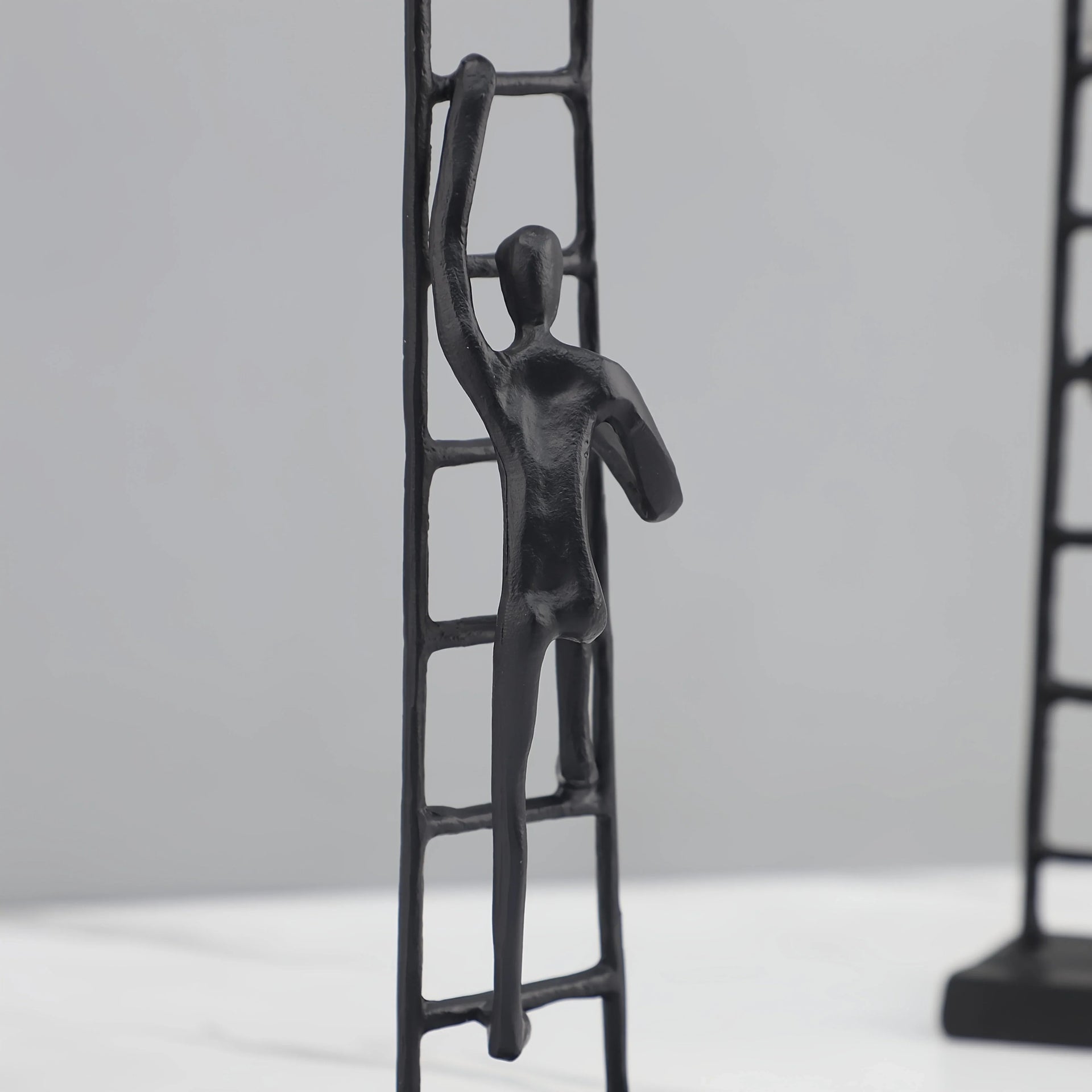 Abstract Climbing Ladder Sculpture for Modern Home Decor