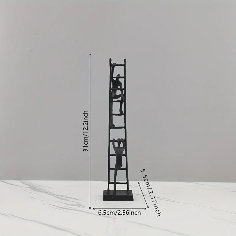 Abstract Climbing Ladder Sculpture for Modern Home Decor