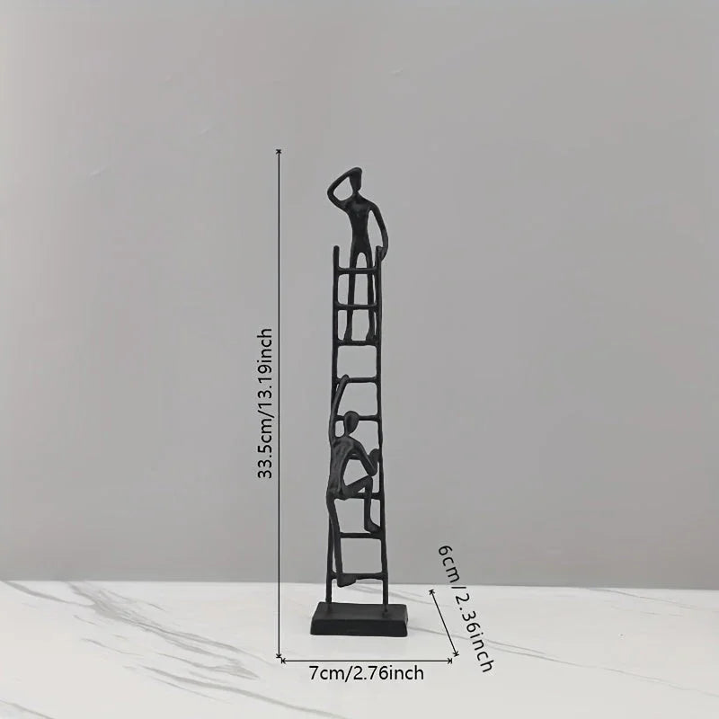 Abstract Climbing Ladder Sculpture for Modern Home Decor