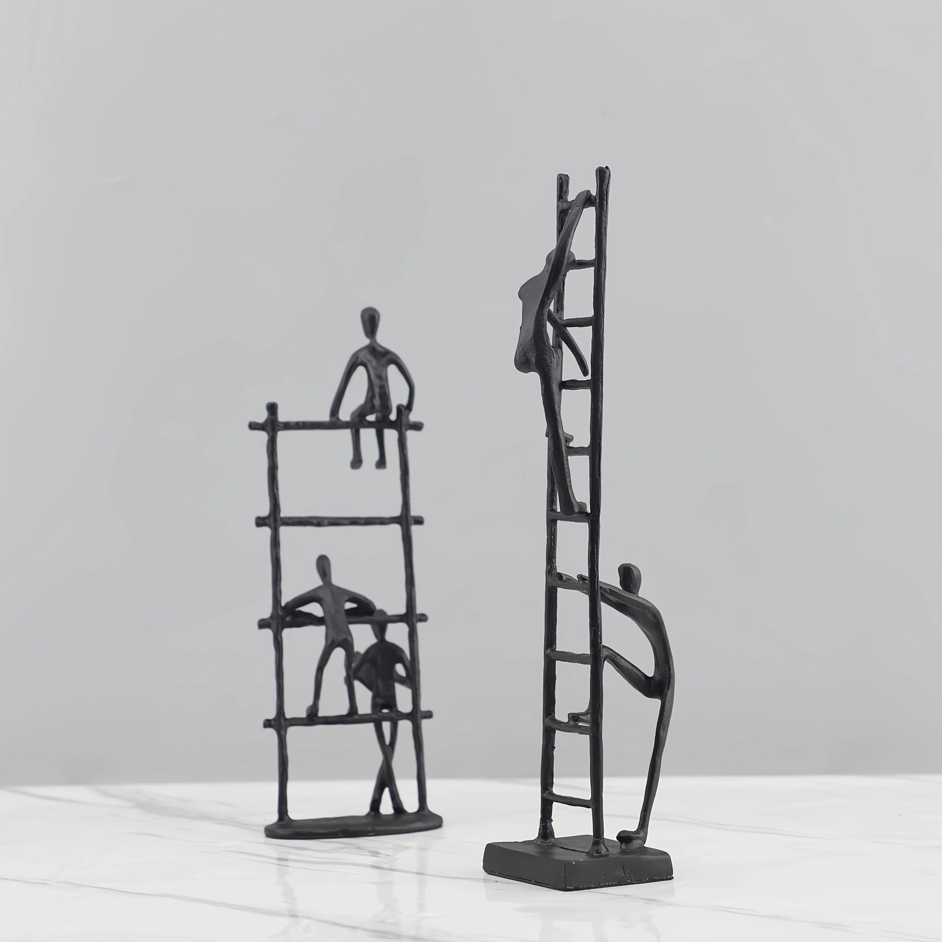 Abstract Climbing Ladder Sculpture for Modern Home Decor