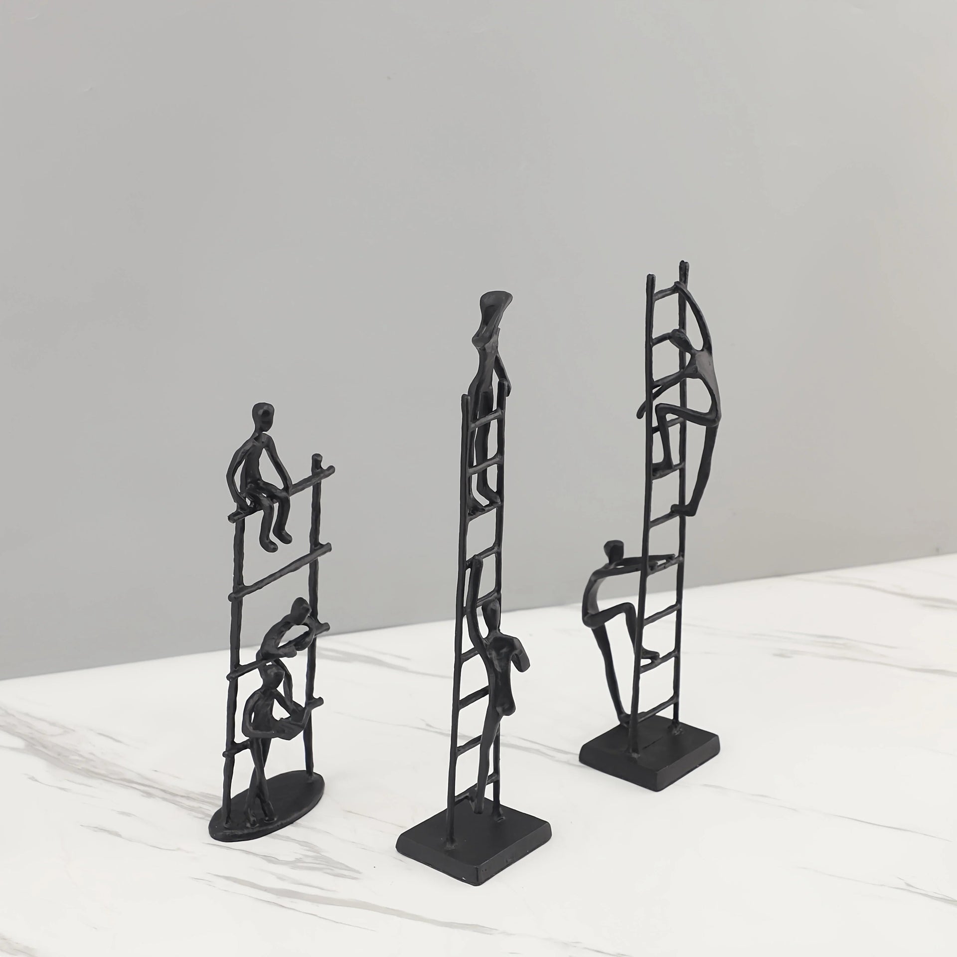 Abstract Climbing Ladder Sculpture for Modern Home Decor