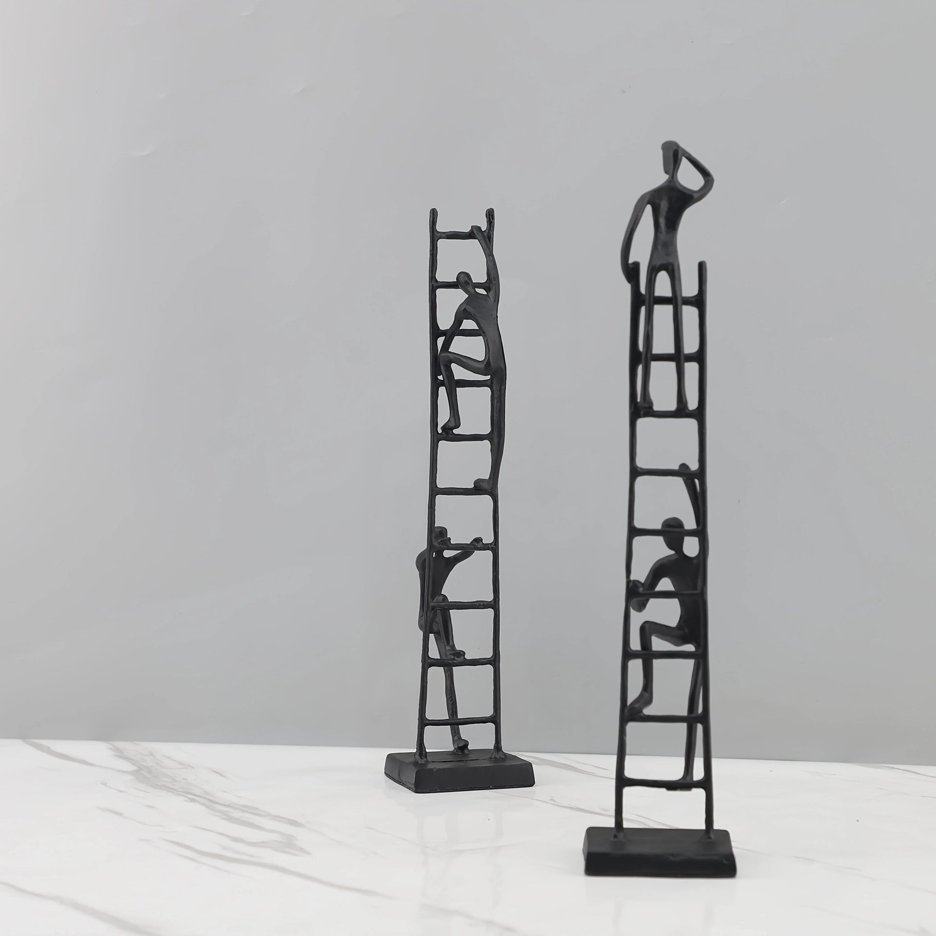 Abstract Climbing Ladder Sculpture for Modern Home Decor