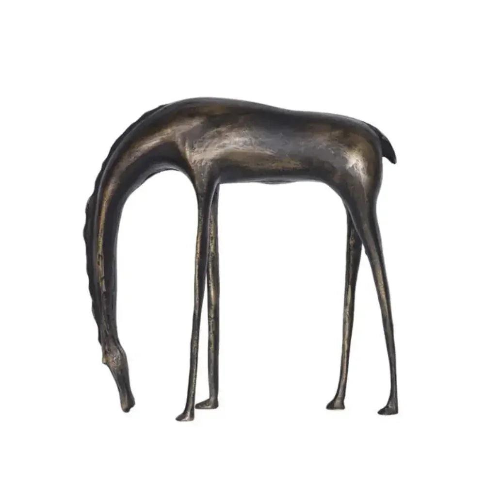 Abstract Horse Statue Cast Iron Rustic Decor for Your Living Room