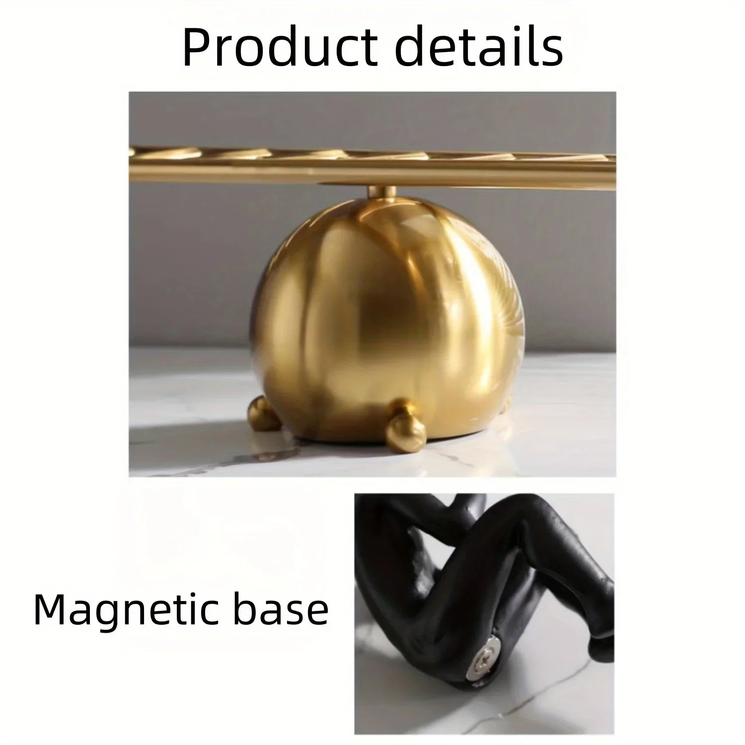 Abstract Ladder Balance Sculpture – Modern Thinker Figurine Table Decor