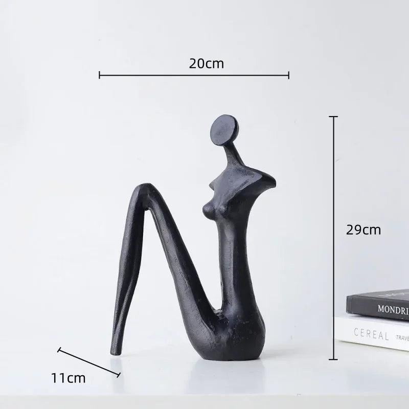 Abstract Metal Female Sculptures for Your Modern Home Decor