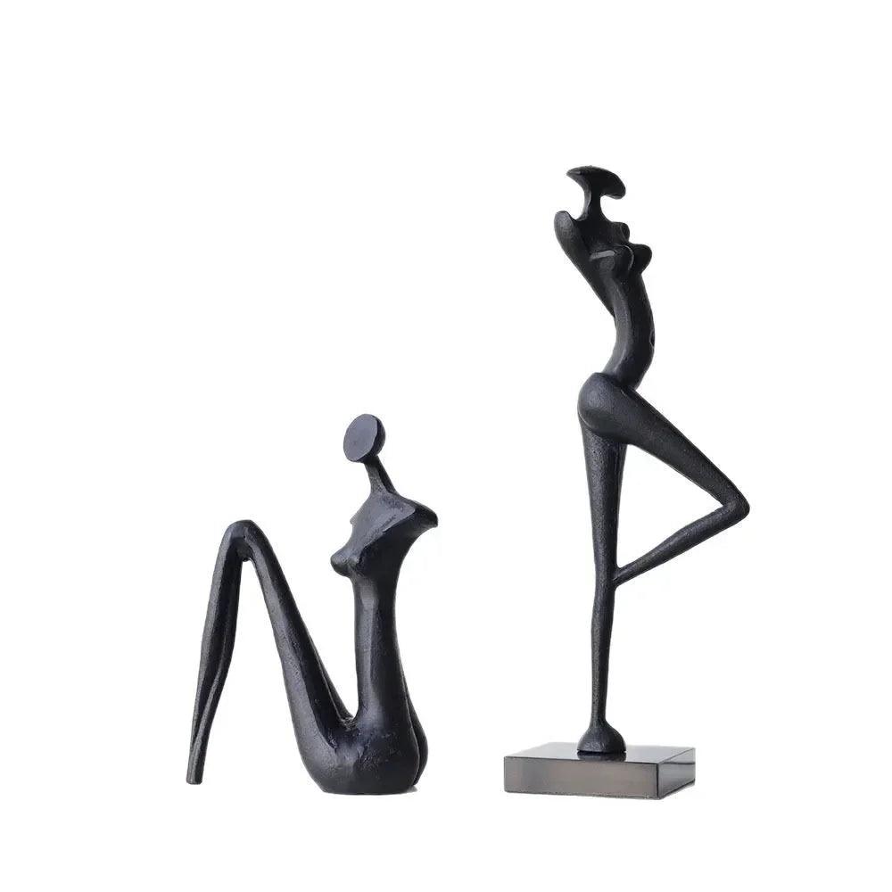 Abstract Metal Female Sculptures for Your Modern Home Decor