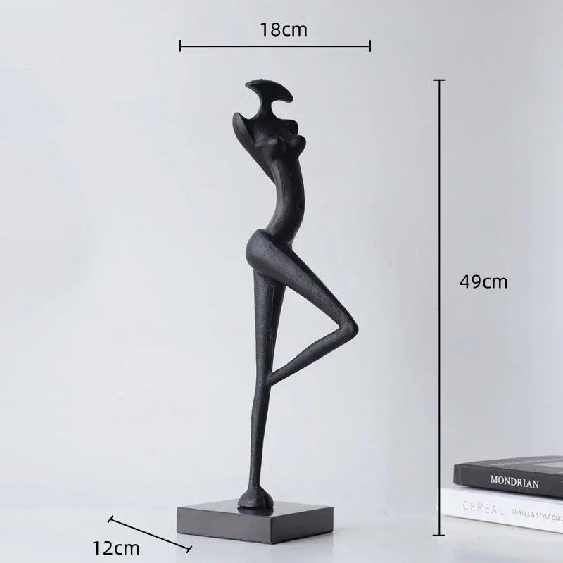 Abstract Metal Female Sculptures for Your Modern Home Decor