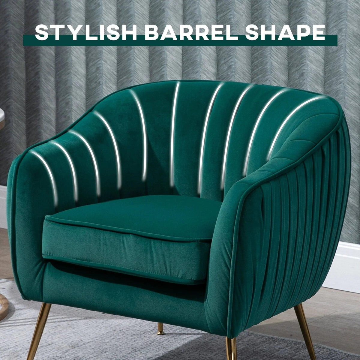 Accent Chair - Luxury Velvet Blue