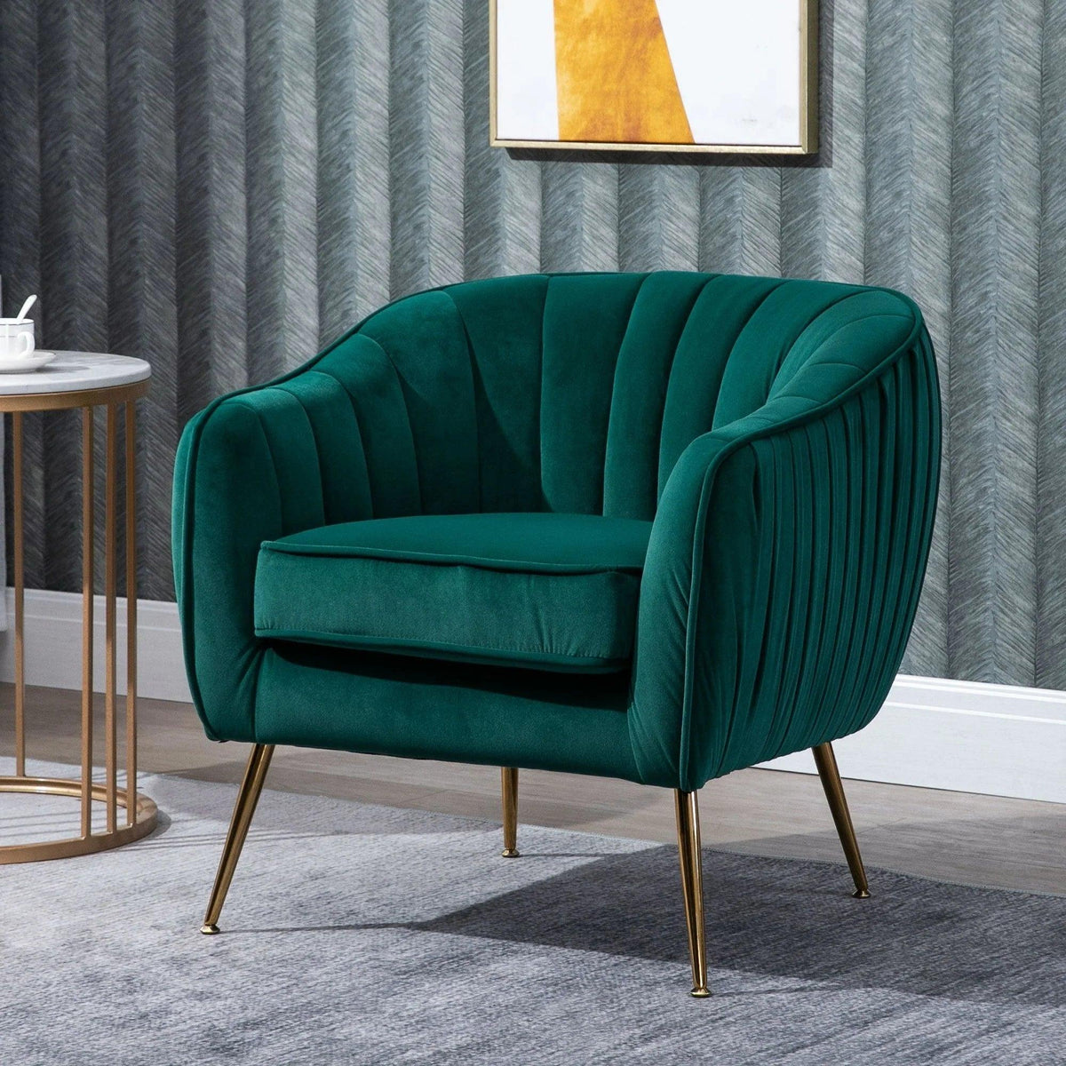 Accent Chair - Luxury Velvet Blue