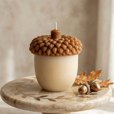Acorn Sculpture Candle