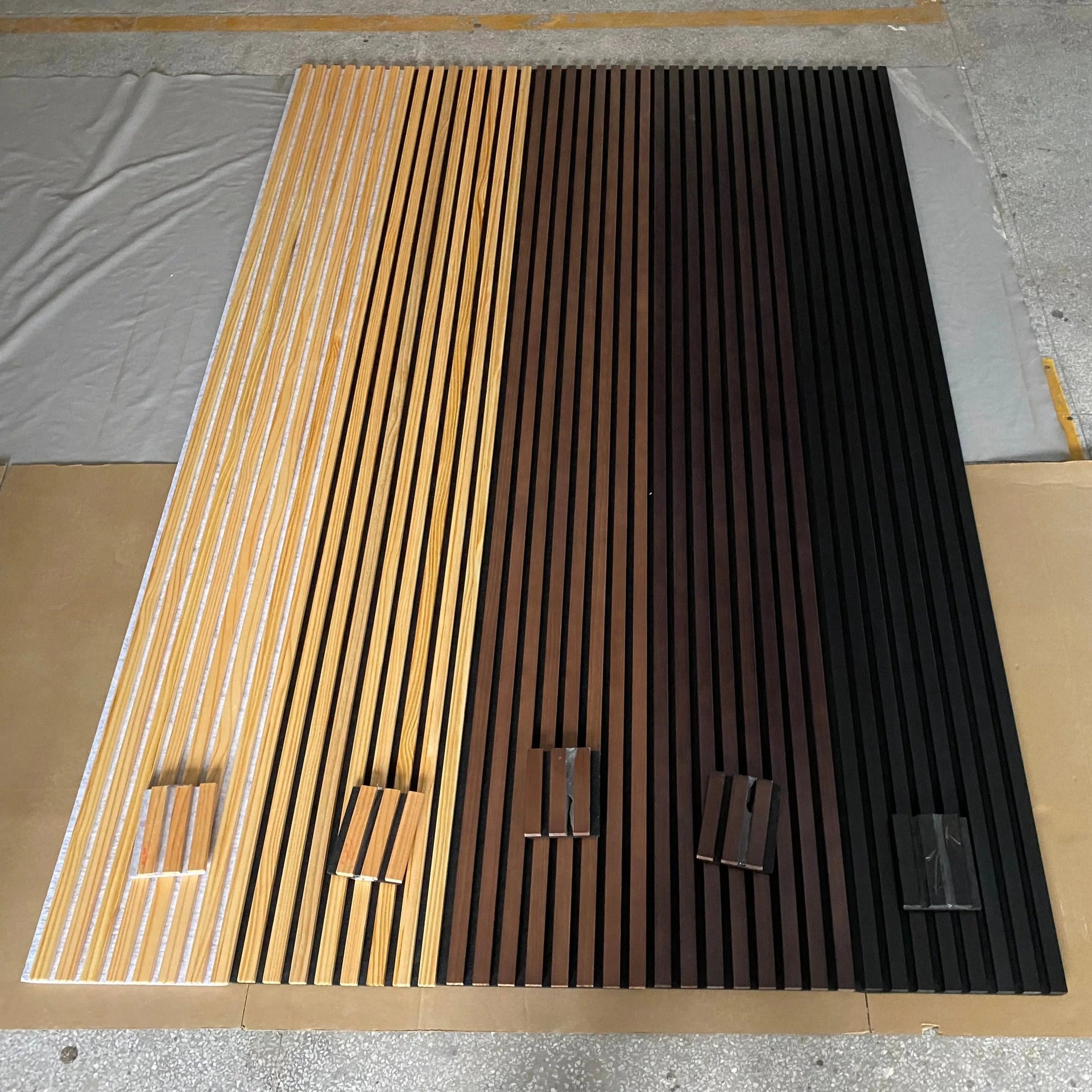 Acoustic Slat Wood Panels Full Sample Box (5 colors)