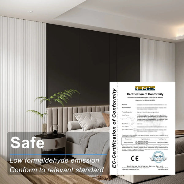 Acoustical 100% Polyester Wall Panel, 48x24x0.7 Sound Proof Wall Panels