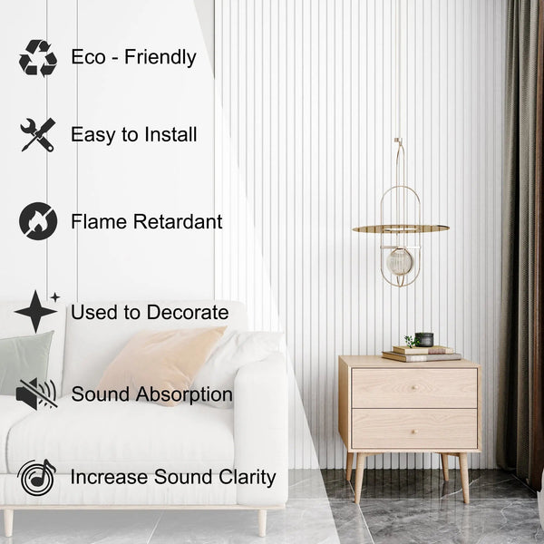 Acoustical 100% Polyester Wall Panel, 48x24x0.7 Sound Proof Wall Panels