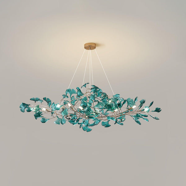 Acrylic Ginkgo Leaf Chandelier 31.5