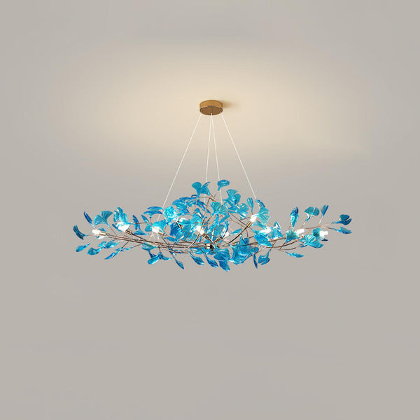 Acrylic Ginkgo Leaf Chandelier 31.5