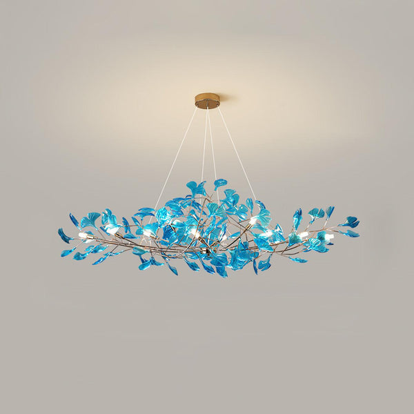 Acrylic Ginkgo Leaf Chandelier 31.5