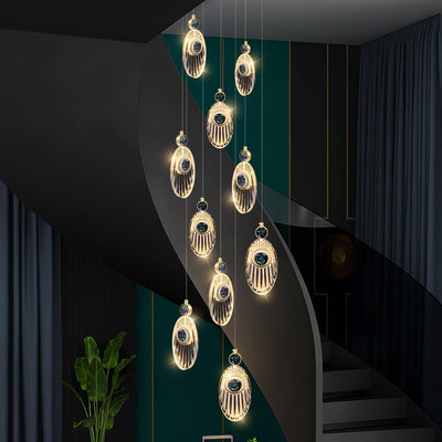 Acrylic Necklace Pendant Light 7.1