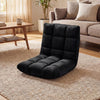Adjustable 14-Position Floor Chair Folding Lazy Gaming Sofa Chair-Black