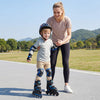 Adjustable Kids' Incline Skates for Boys Girls Ages 5-14-Blue