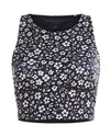 Adventure Crop Top - Black Floral Maze