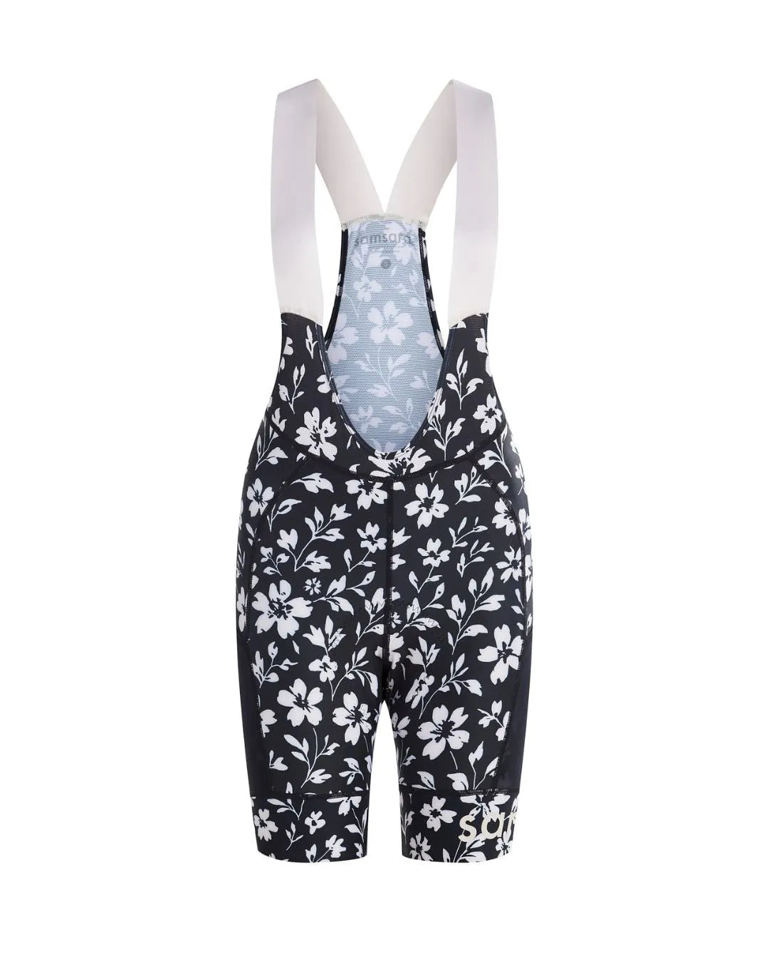 Adventure Bib Shorts - Black Floral Maze