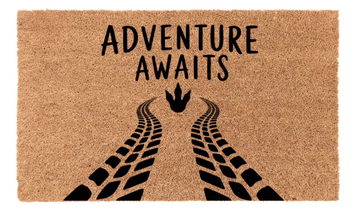 Adventure Awaits Coir Mat