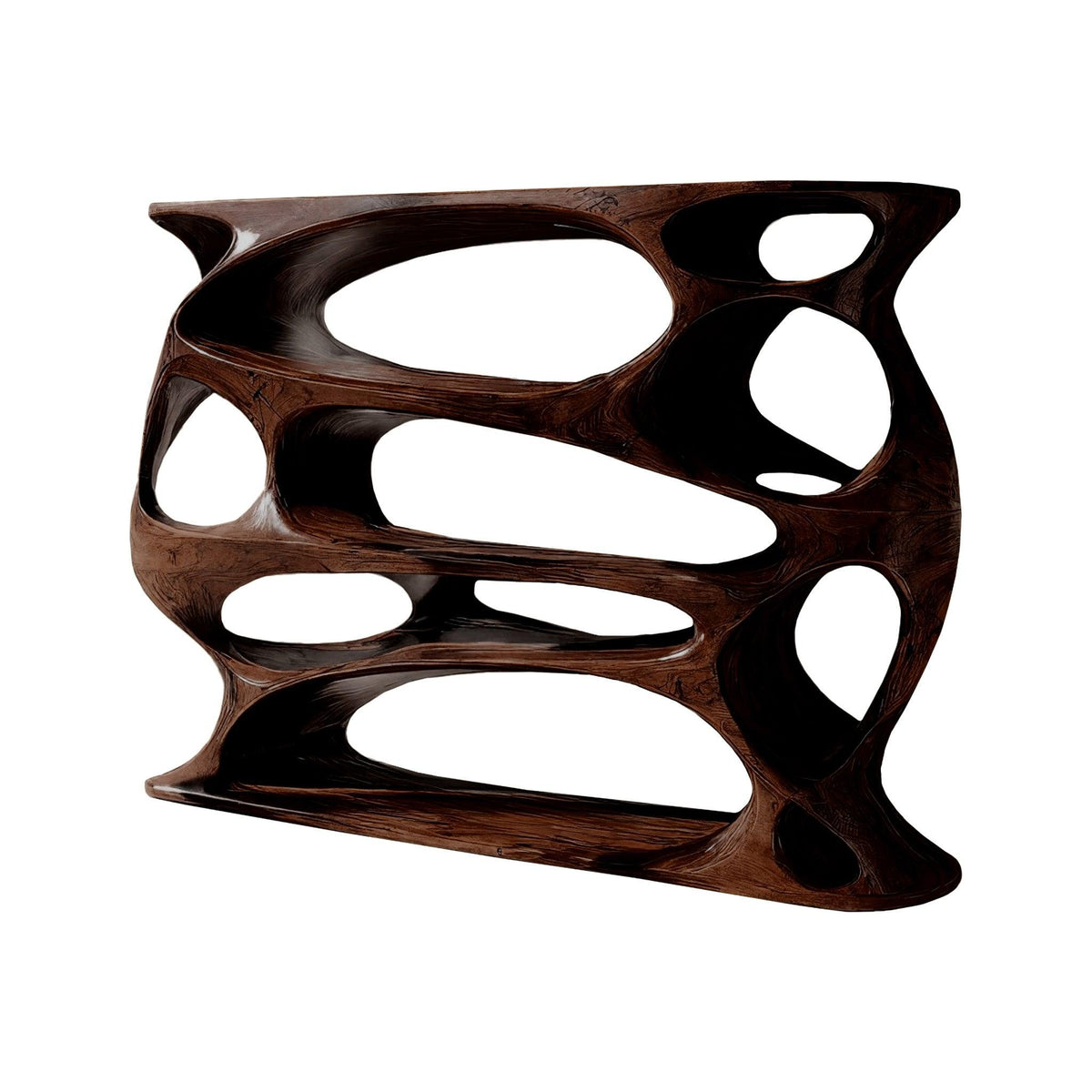 Aetherflow Organic Wood Form Bookshelf