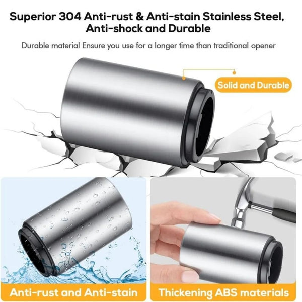 Beer Bottle Opener (Multi-Color),1 PC Stainless Steel Automatic Push Down Quick To Open Small Portable Bottle Cap Openers