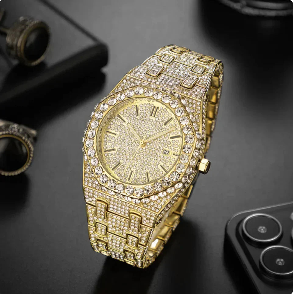 Men's  Starry Diamond Quartz Watch