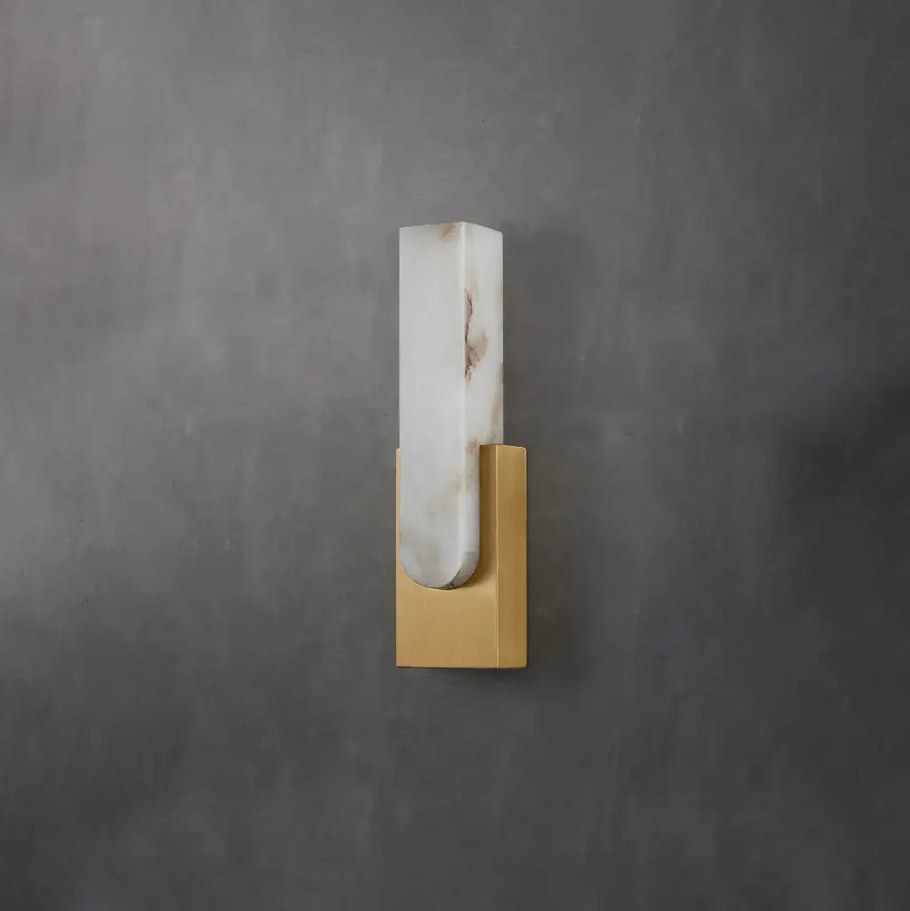 Agatha Alabaster Copper Wall Lamp