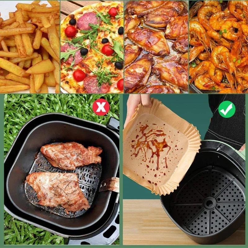 Air Fryer Liners - Non-Stick Parchment Paper Square