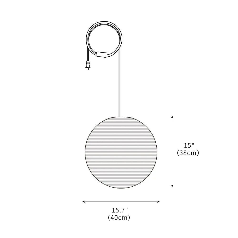 Akari A Pendant Swag Light 15.7