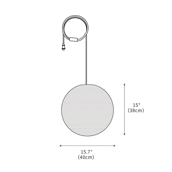 Akari A Pendant Swag Light 15.7