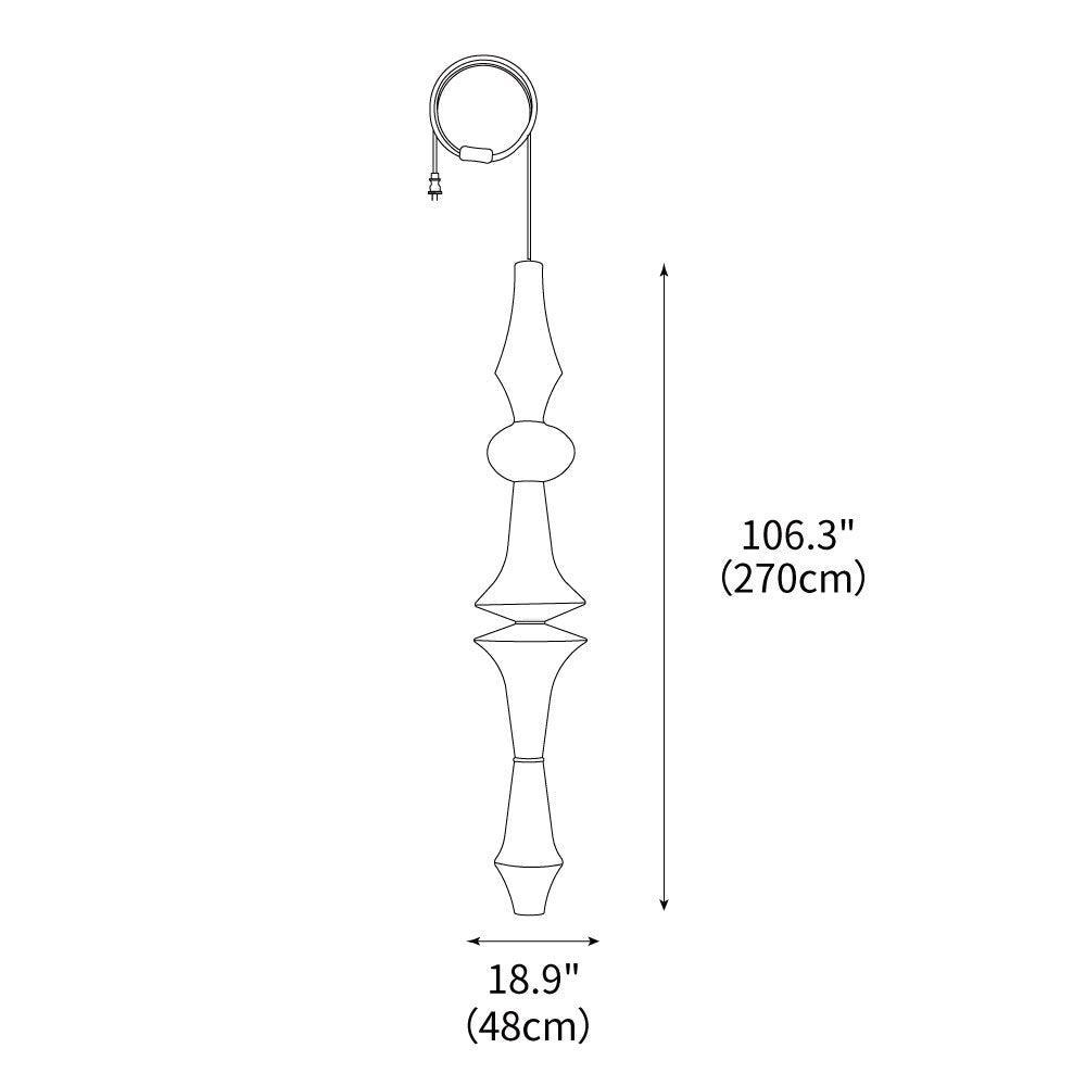 Akari E Pendant Swag Light 12.2