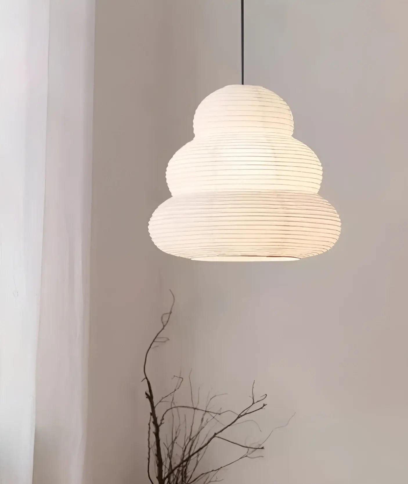 Akari Rice Paper 24N Pendant Light
