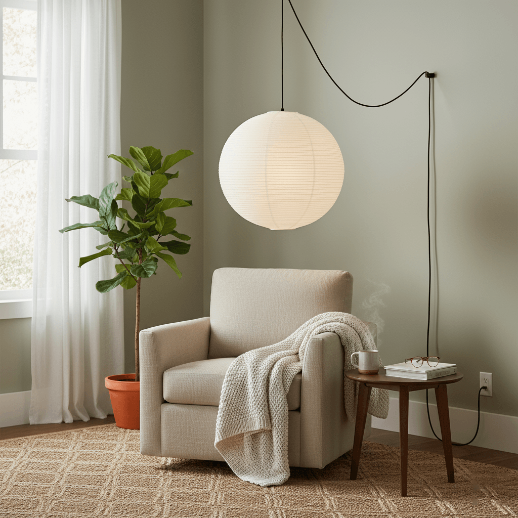 Akari A Pendant Swag Light 15.7